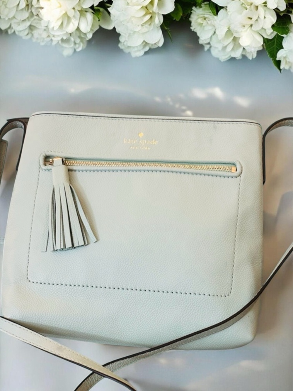 Kate Spade Chester Street Dessi Crossbody Bag Light Aqua - Picture 2 of 16